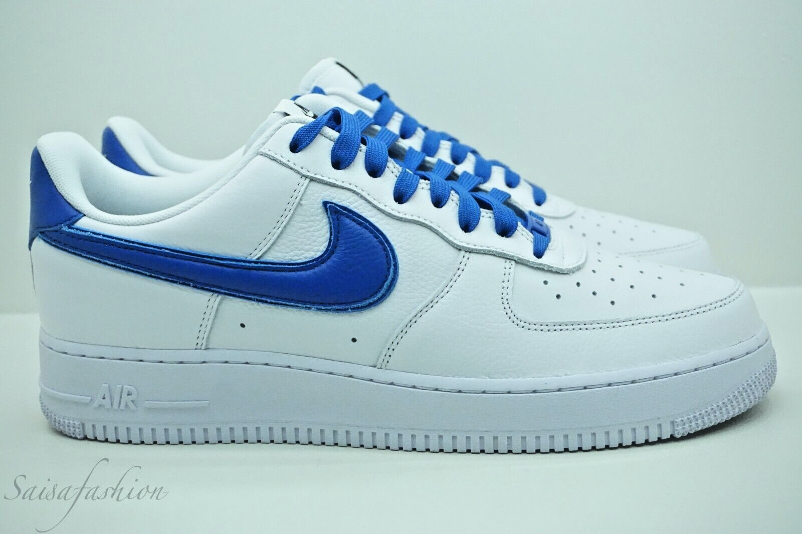 Nike Air Force 1 ID By You Leather White Blue HF0659-900 Men's Size 11.5