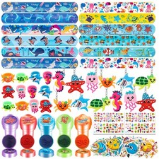 88Pcs Under the Sea Party Favors for Kids, Ocean Sea Animals Themed Party Sup...