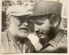 Original Photo Fidel Castro / Ernest Hemingway 1960