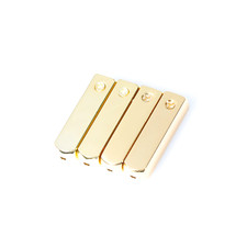 Gold Yeezy Metal Aglets Shoe Laces 