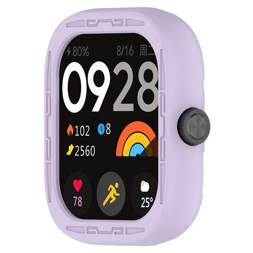 Silicone Protective Cover Case Shockproof Cover Shell for Redmi Watch4 (Purple) - Zdjęcie 10 z 10