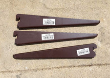 Spur Shelving Brackets - 3 x  270 mm  - Brown - Used