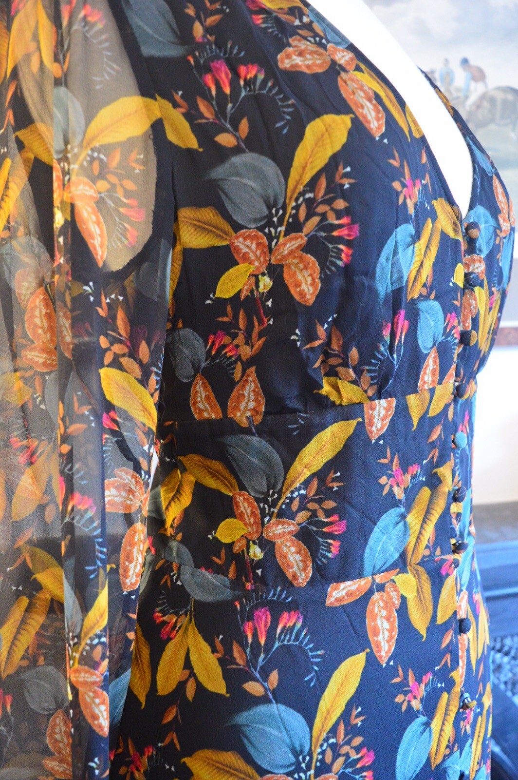 HOUSE OF BRUAR STUNNING SILK FLORAL DRESS SIZE 12 eBay