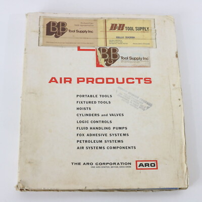Aro Products B&b Tool Supply Otc & Sweeney Tool & Parts Catalog Binder 1977