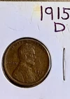 1915 D Good Lincoln Wheat Cent Copper Penny. Nice