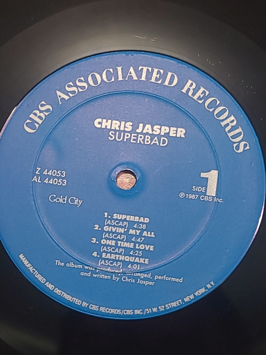 Chris Jasper Superbad LP 1987 Soul Funk CBS BFN-44053 Isley