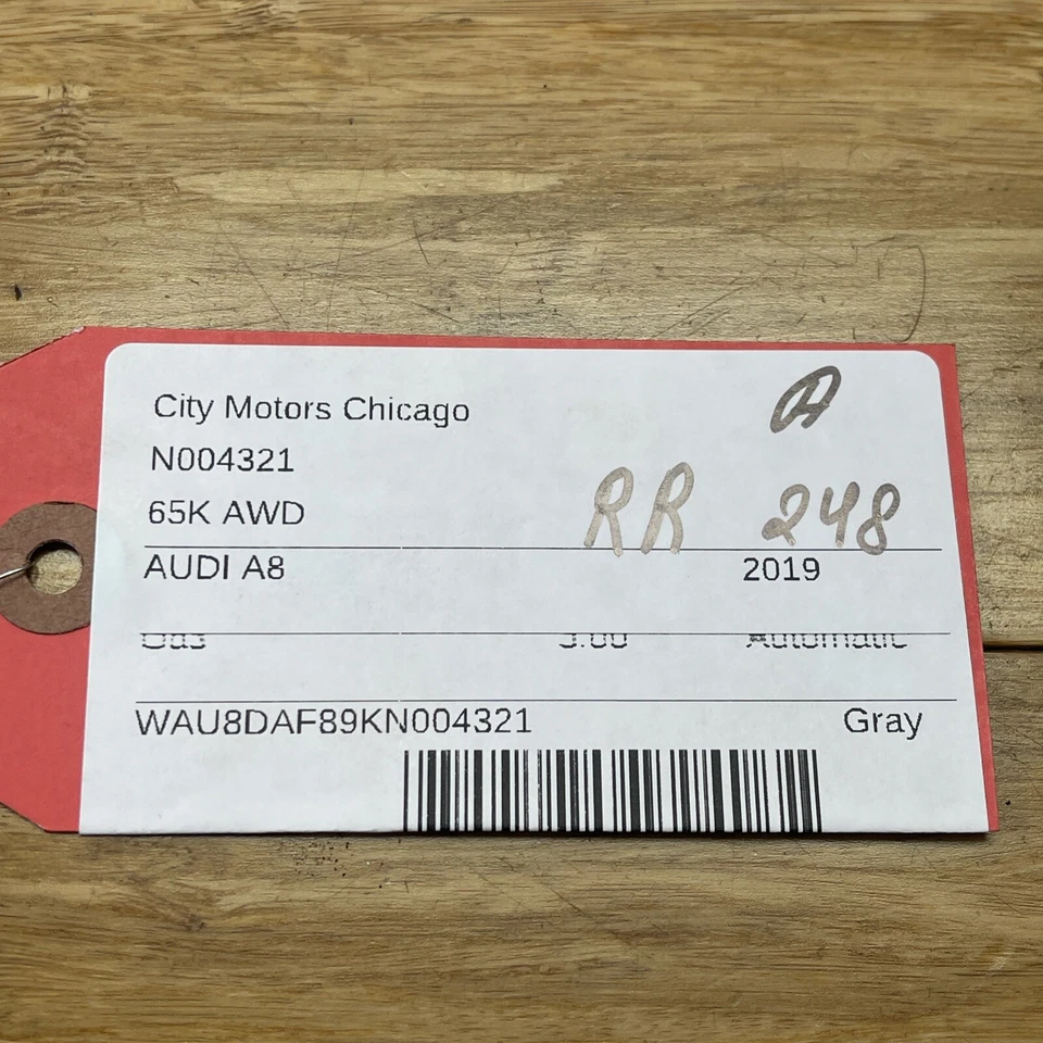 Conjunto de pinza de freno trasera derecha Audi A8 L 2019-2023 original OEM Foto 2 de 4