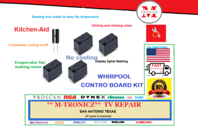 KIT FOR WHIRLPOOL KitchenAid  CONTROL BOARD  2307028H   W10121049  KSCS25INSS0
