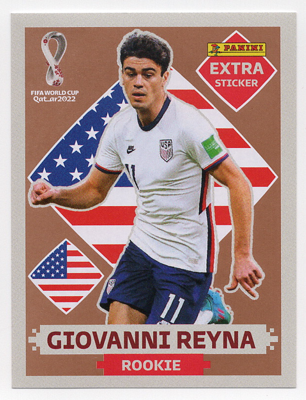 世界1枚限定！PANINI 1of1 REYNA レイナ ジャージカード Panini World Cup Qatar 2022 Extra Sticker Giovanni Reyna Bronze