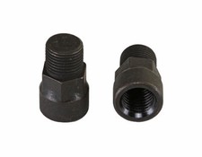 Steel Pedals Extenders Adapter 19mm Black FITS 3 PEICE CRANK ACCEPTS 1/2" PEDAL