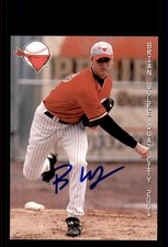 Signed Baseball Card Auto Brian Wolfe 2001 Grandstand Quad Cities River Bandits