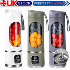 Portable USB Rechargeable Juicer Cup Electric Mixer Blender Smoothie Maker 450ML