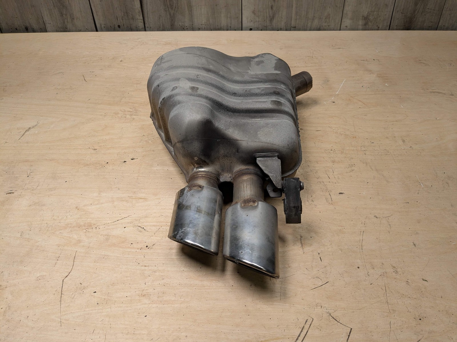 13-17 OEM AUDI S4 S5 3.0L Rear Left Driver Side Exhaust Muffler