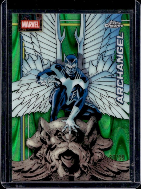 2026 Topps Chrome Marvel Comics Archangel Green RayWave Refractor #/99