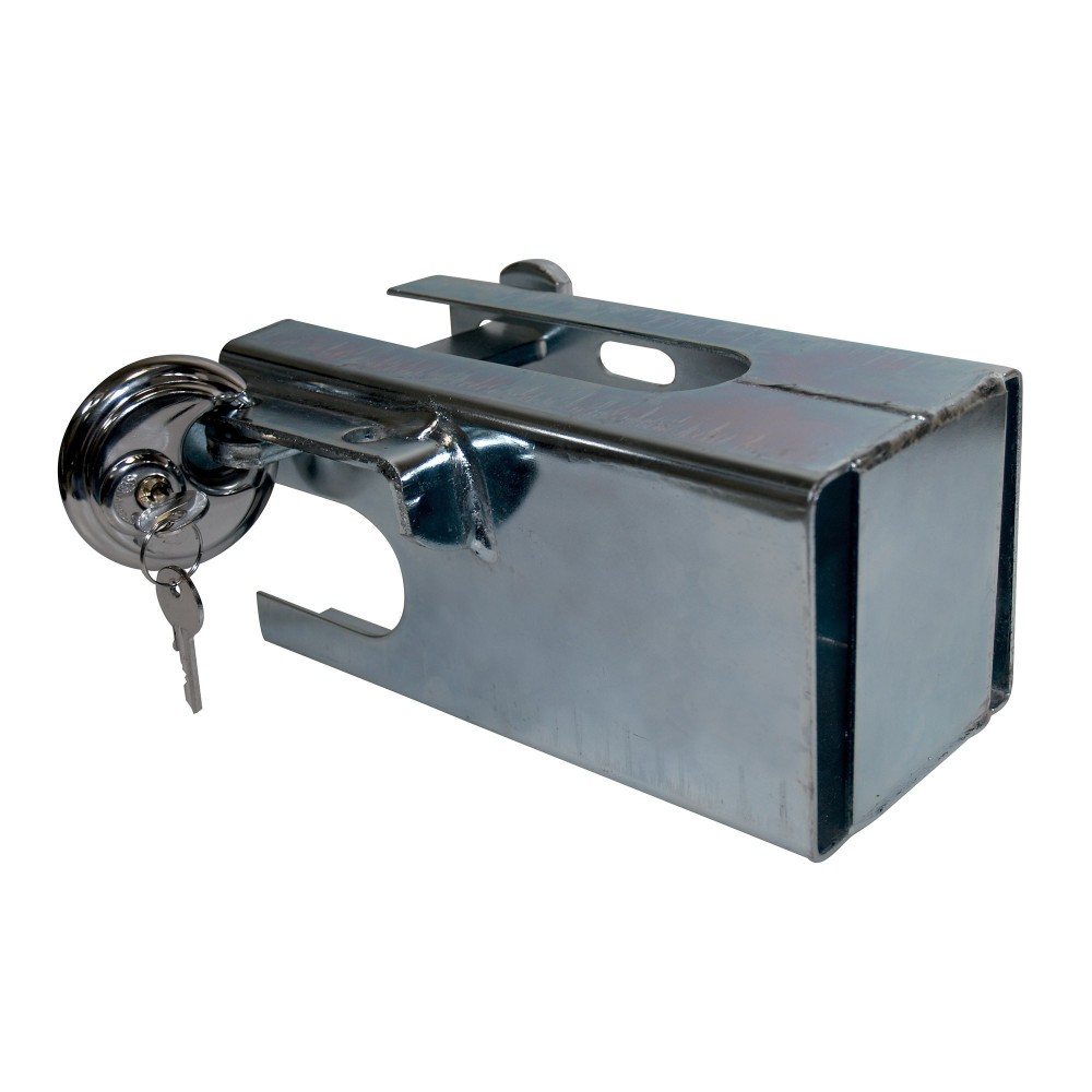 Boitier de securite universel antivol pour attelage remorque utilitaire et cadenas blinde