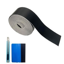 Matte Black Vinyl Tape for Black Out Chrome Delete Window Trim, Matte Black V...