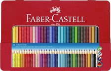 Faber-Castell Tin of 36 Colour GRIP 2001 pencils, multicoloured 1 count Pack of