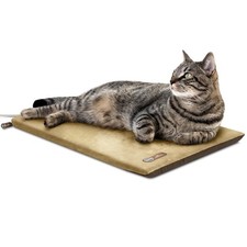 Heated Cat Bed Pad for Indoor Cats, Thermo-Kitty Mat Calming Warm Pet Heating...