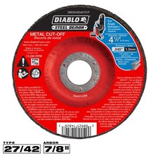 DIABLO DBDS45045701F 4-1/2" Type 27 Steel Demon Metal Cut-Off Disc