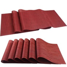 Elegant Placemats with Matching Table Runner,Washable Durable Placemats Cross...