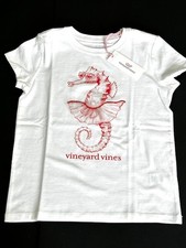 NWT Vineyard Vines Girls T-shirt 'Pink Seahorse' Size Small 8 years