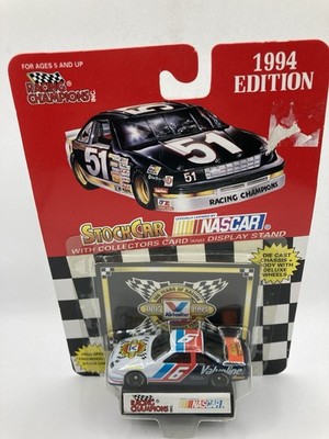NEW 1994 Racing Champions NASCAR Ford #6 Valvoline w/ Card & Stand 1/64