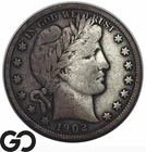 1902 Barber Half Dollar