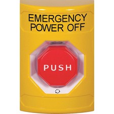 SAFETY TECHNOLOGY INTERNATIONAL SS2209PO-EN Emergency Power Off Push Button,2-7/