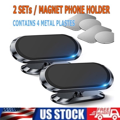 2-Pack Magnetic Car Dashboard Mount Holder Stand For Phone Samsung Galaxy iPhone