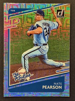 2021 Panini Donruss The Rookies Vector Refractor #TR6 Nate Pearson RC Blue Jays