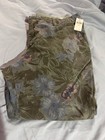 GAP Girlfriend Chino NWT Girlfriend Chino Green/blue Hibiscus — photo 1