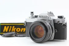 [Exc+5] Nikon FM Silver SLR 35mm Film Camera Ai 50mm F1.4 Lens From JAPAN