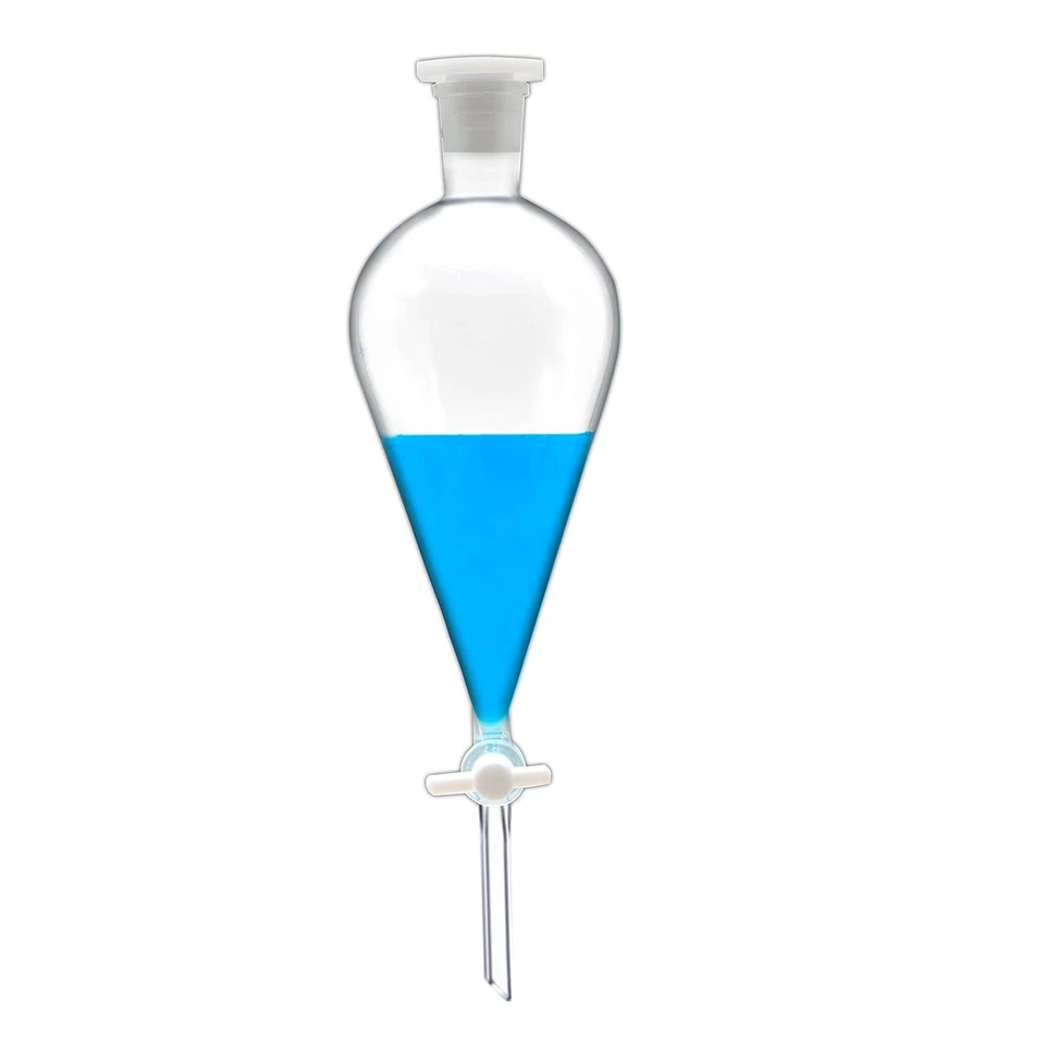Heavy Duty 2000mL Separatory Funnel - Efficient Conical Design with 24/40 Joints - Image 4 of 4