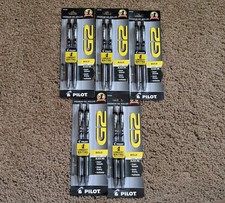 10x Pilot G2 Gel Pens G2 Black Bold Point 1.0mm Retractable Ink