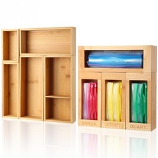 9 Pcs Drawer Organizer Storage Boxes Set Including 5 Utensil Drawer Organizer...