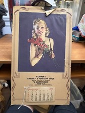 1977 Pinup Girl Advertising Calendar Siler City North Carolina
