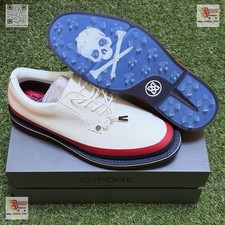 G/Fore G4 Tuxedo Stripe Gallivanter Golf Shoe Sneaker US 11 White Blue Red