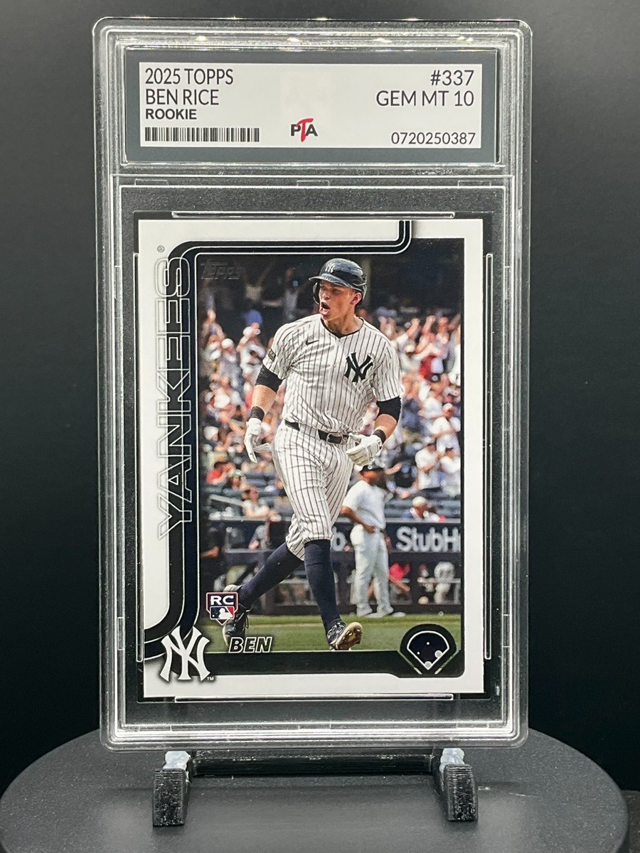 2025 Topps Series 1 #337 Ben Rice True Rookie Yankees Graded GEM 