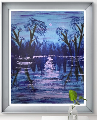 Original Art ''Landscape 13'' 11x14 Canvas Expressionism Abstract Design Home Art