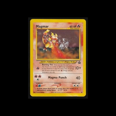   Pokemon | 2000 | Magmar | WOTC Black Star Promo | #44 | DMG