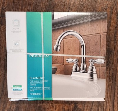 Peerless Claymore Centerset Bathroom Faucet  In Chrome P299685LF