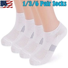 1/3/6 Pairs Women No Show Ankle Sport Socks Low Cut Socks Invisible Nonslip Sock