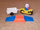 Vintage Fisher-Price Little People #634 Play Family DAREDEVIL STUNT MOTORCYCLE