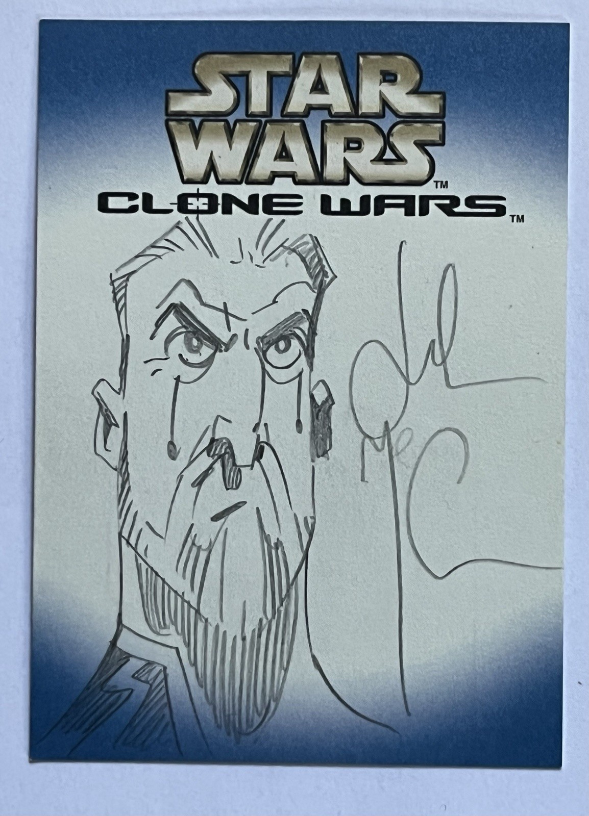 Gabe Hernandez Star Wars 2008 Topps The Clone Wars Sketch Card trading card — raw and PSA graded price guide