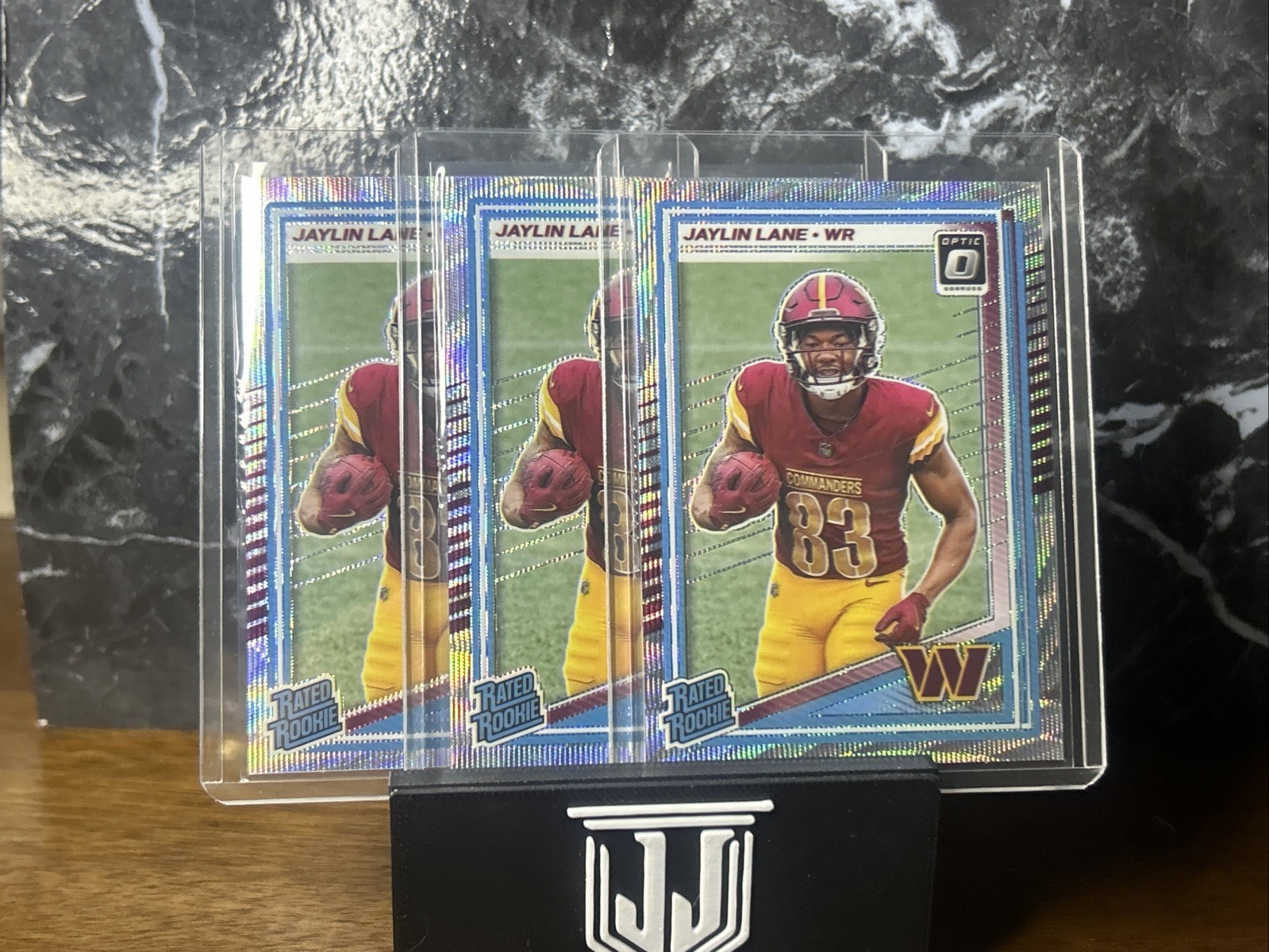 🔥2025 Donruss Optic #249 Jaylin Lane Silver Wave #d To 300 SP Commanders🔥