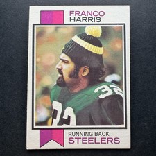 1973 Topps #89 Franco Harris Rookie RC Steelers HOF VG-EX/EX