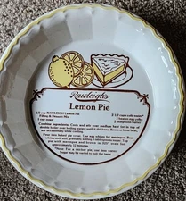 Vintage Ceramic Blueberry Pie Dish Plate