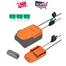Power Wheel Adapter for Ridgid 18V Battery with Fuse 14 Gauge Wire DIY Robotics