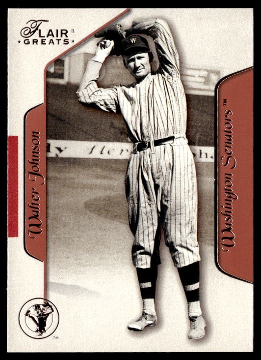 Walter Johnson 2003 Flair Greats #75 Washington Senators