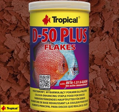 Tropical D-50 Plus Flakes 1L Flockenfutter Diskus Aquarium